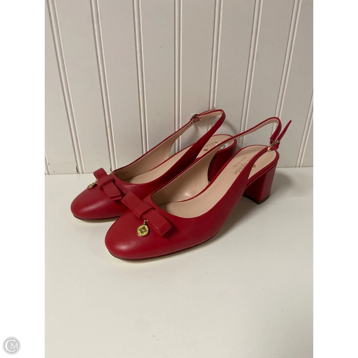 Sandals Designer By Kate Spade In Red, Size: 6.5