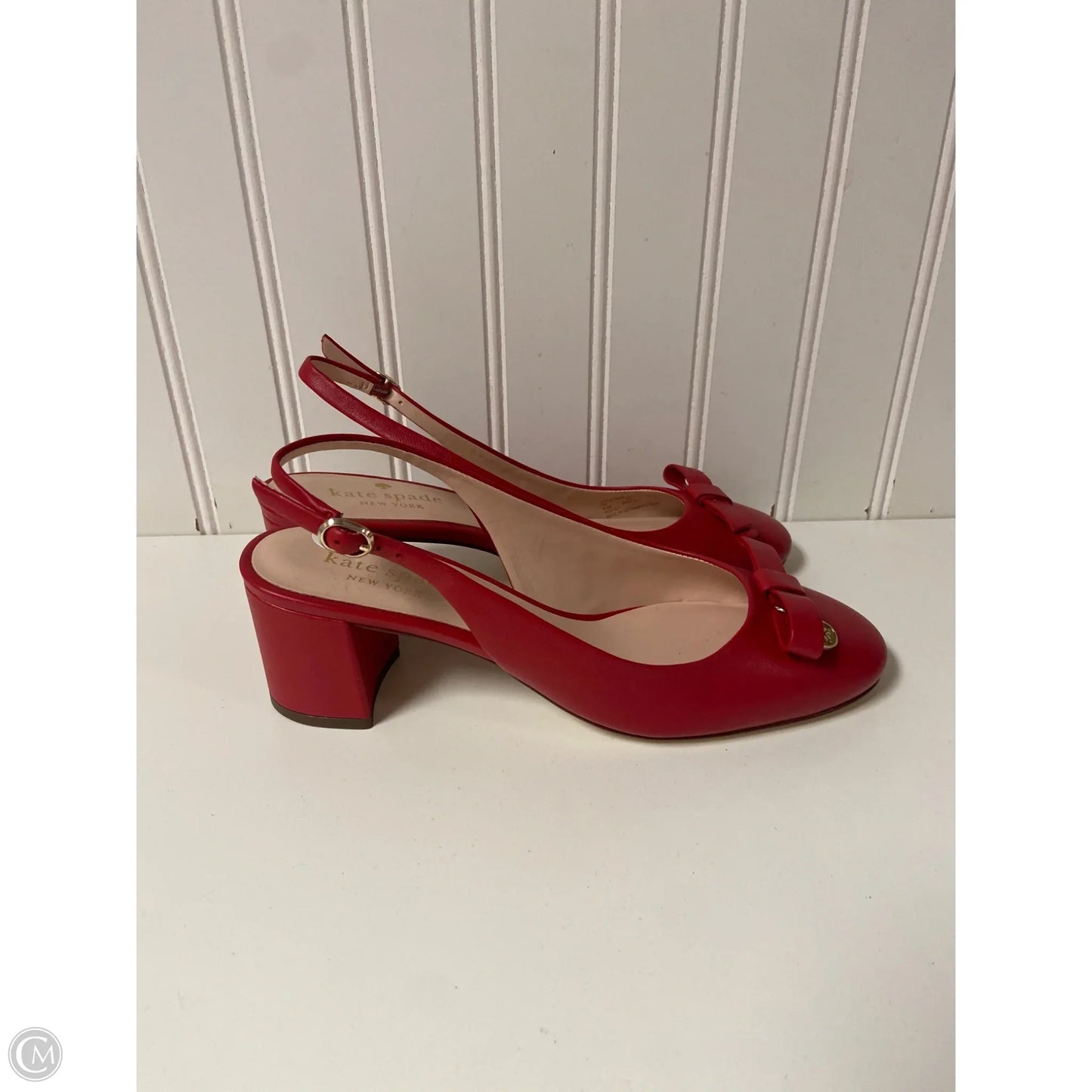Sandals Designer By Kate Spade In Red, Size: 6.5