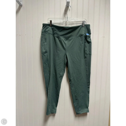 Athletic Leggings By Torrid In Green, Size: 2x
