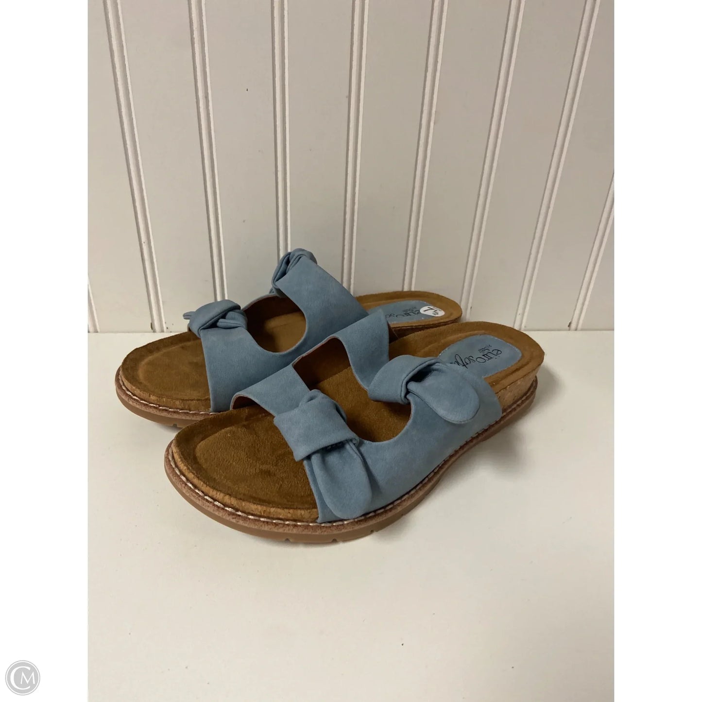 Sandals Flats By Sofft In Blue, Size: 7.5
