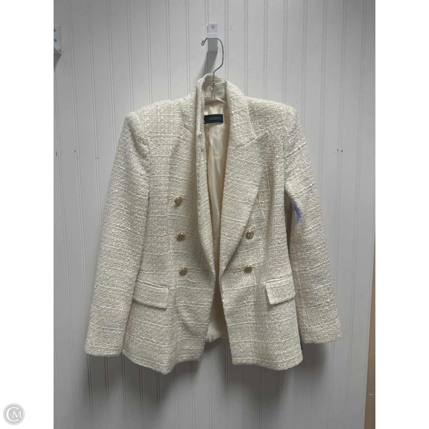 Blazer By Zara In Cream, Size: M