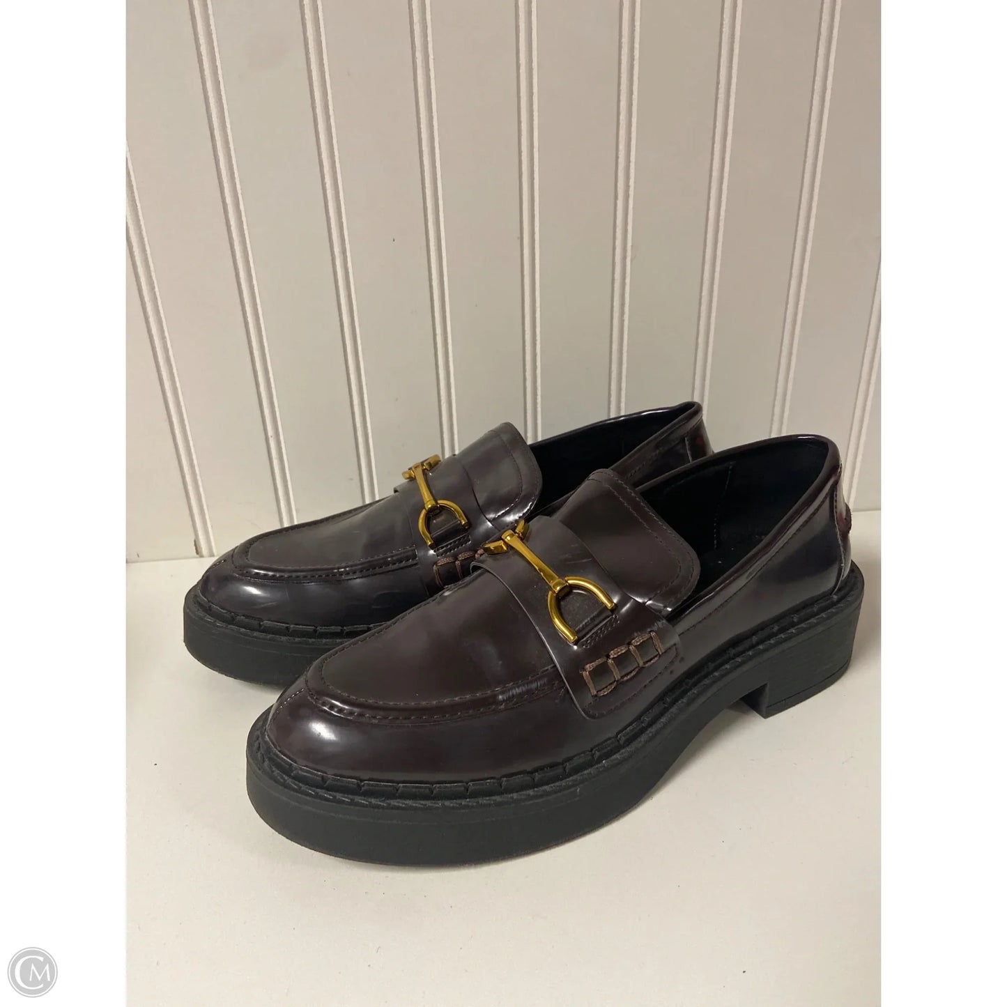 Shoes Flats By Zara In Maroon, Size: 8.5