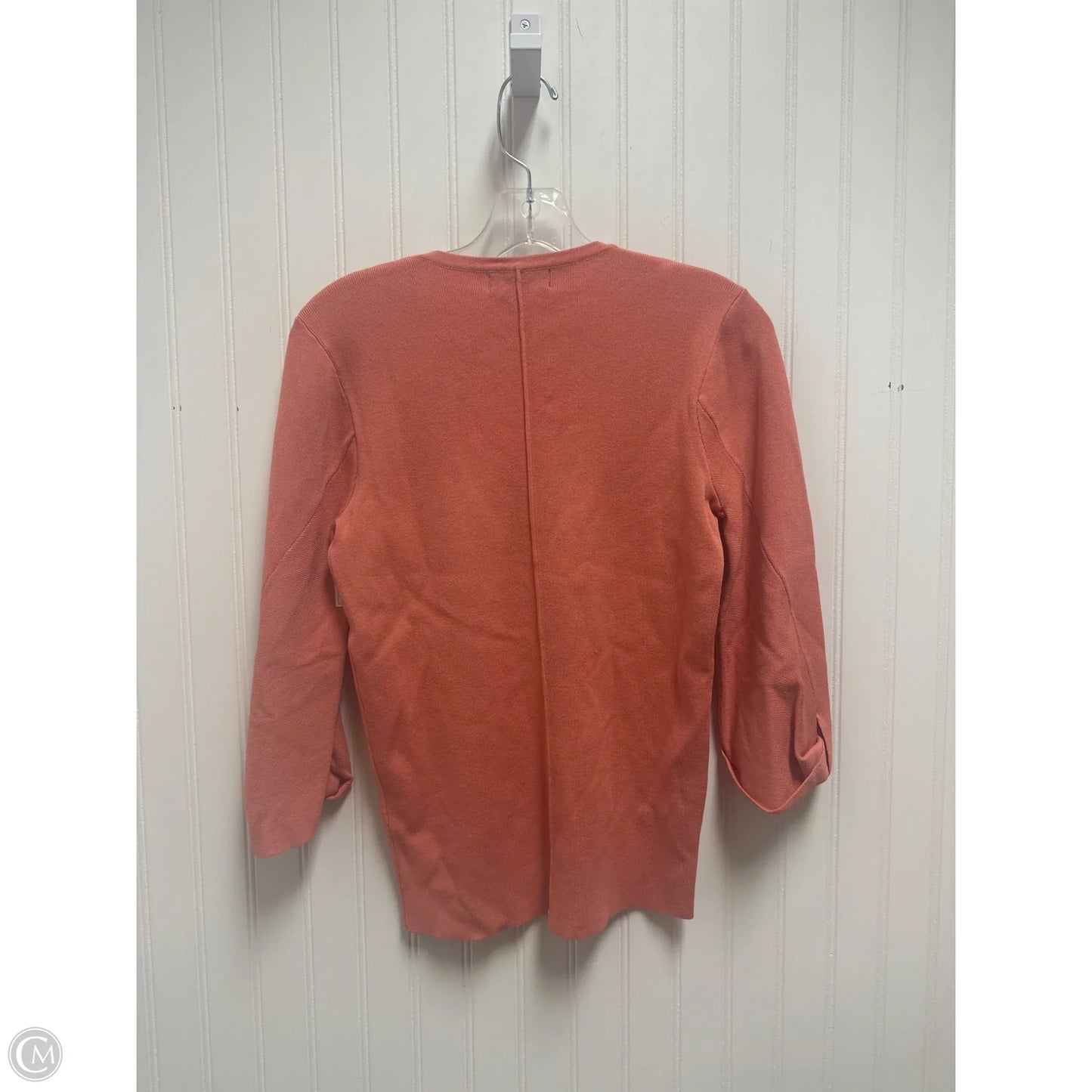 Sweater By Donna Karan In Coral, Size: Xs