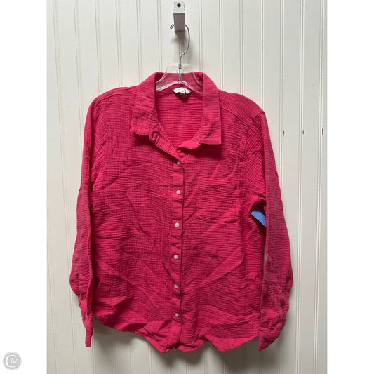 Top Long Sleeve By Lucky Brand In Pink, Size: M