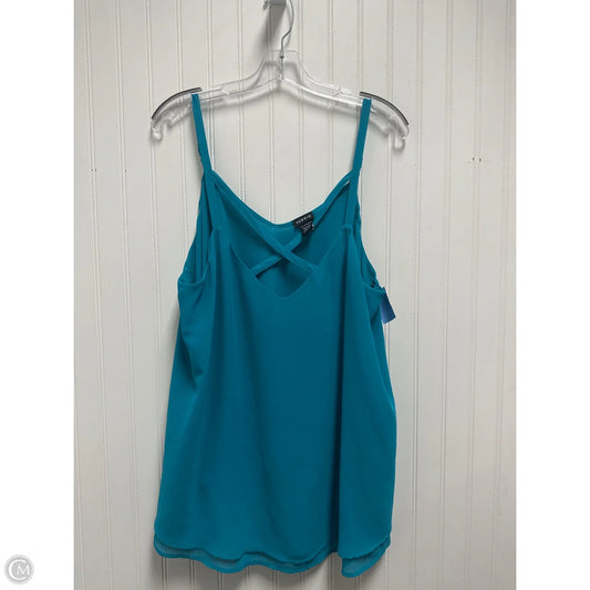 Top Sleeveless By Torrid In Teal, Size: 1x