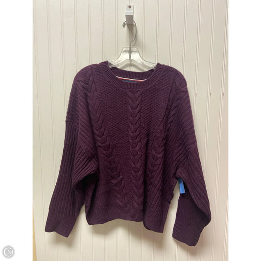 Sweater By Tommy Hilfiger In Purple, Size: L