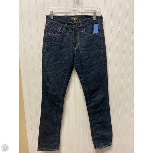 Jeans Straight By Lucky Brand In Blue Denim, Size: 6