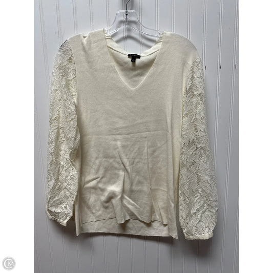 Sweater By Talbots In Cream, Size: L