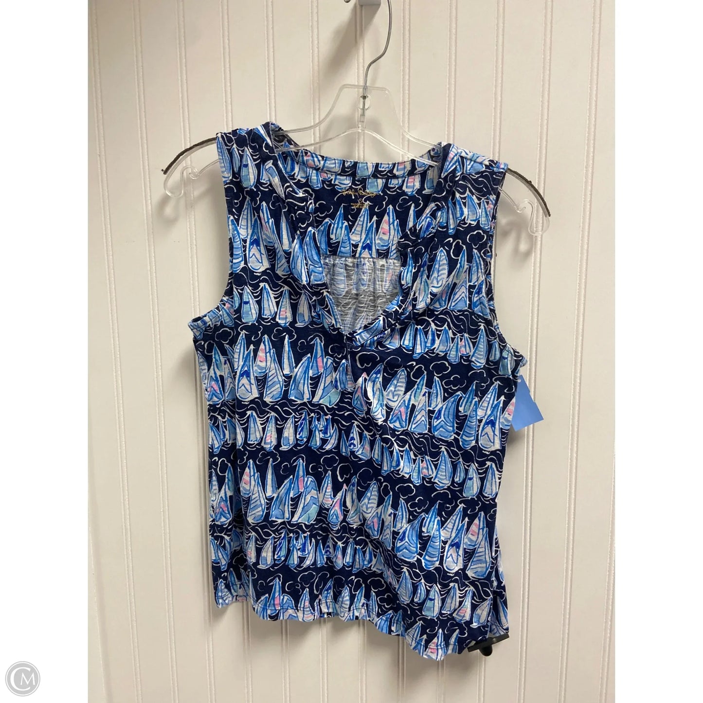 Tank Top Designer By Lilly Pulitzer In Blue, Size: S