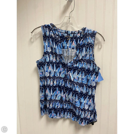 Tank Top Designer By Lilly Pulitzer In Blue, Size: S