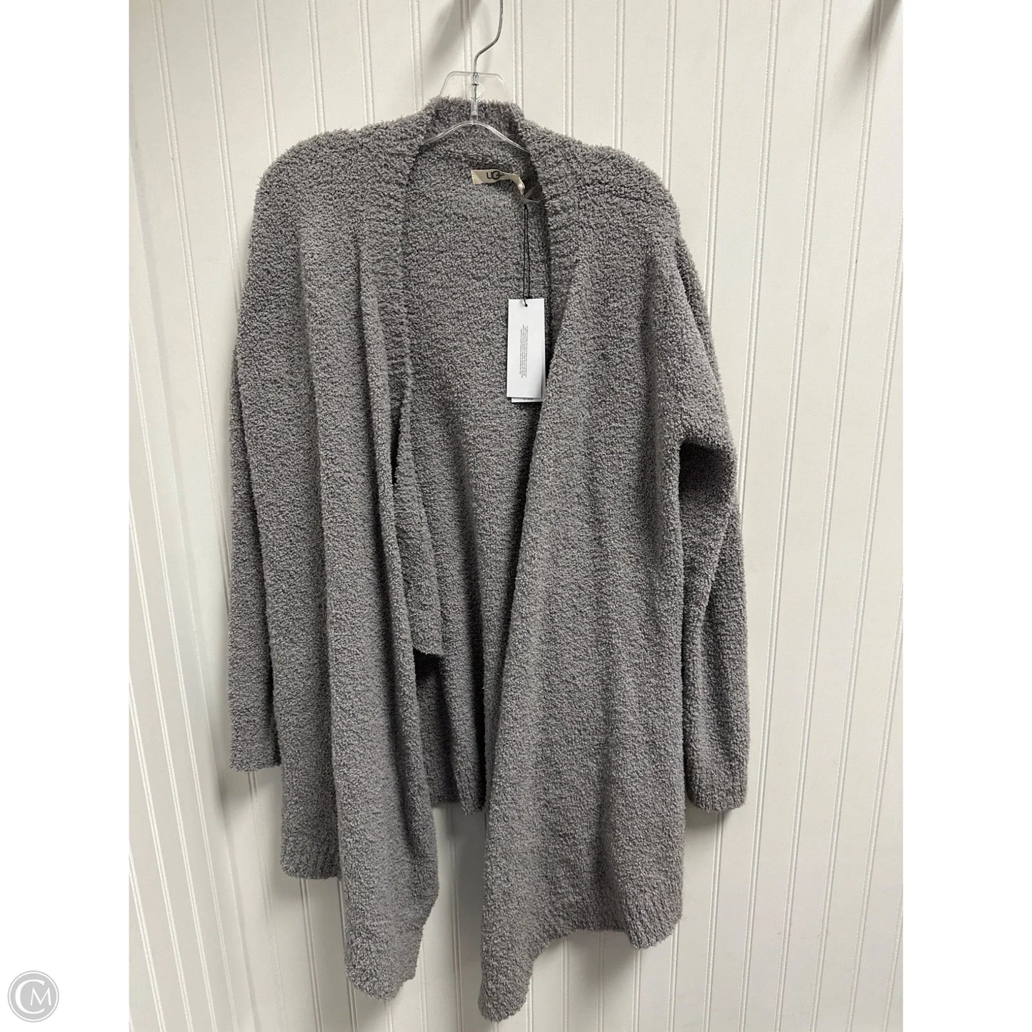 Sweater Cardigan Designer By Ugg In Grey, Size: M