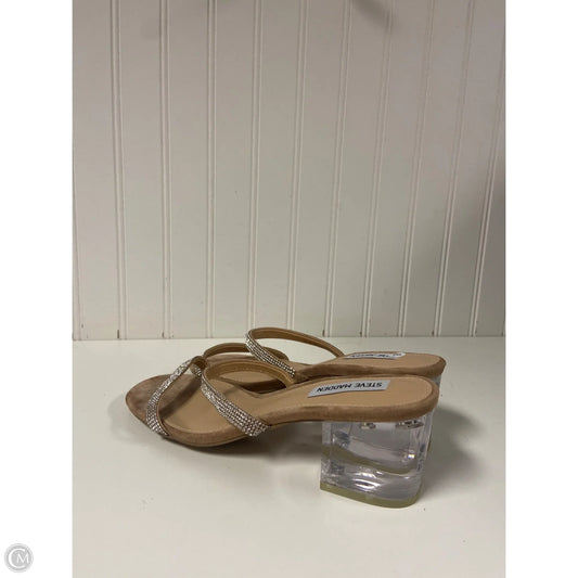 Sandals Heels Block By Steve Madden In Clear, Size: 8