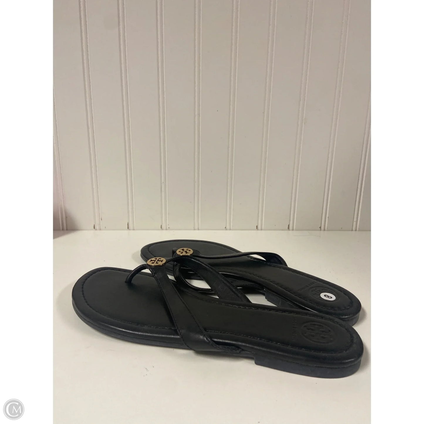 Sandals Designer By Tory Burch In Black, Size: 8