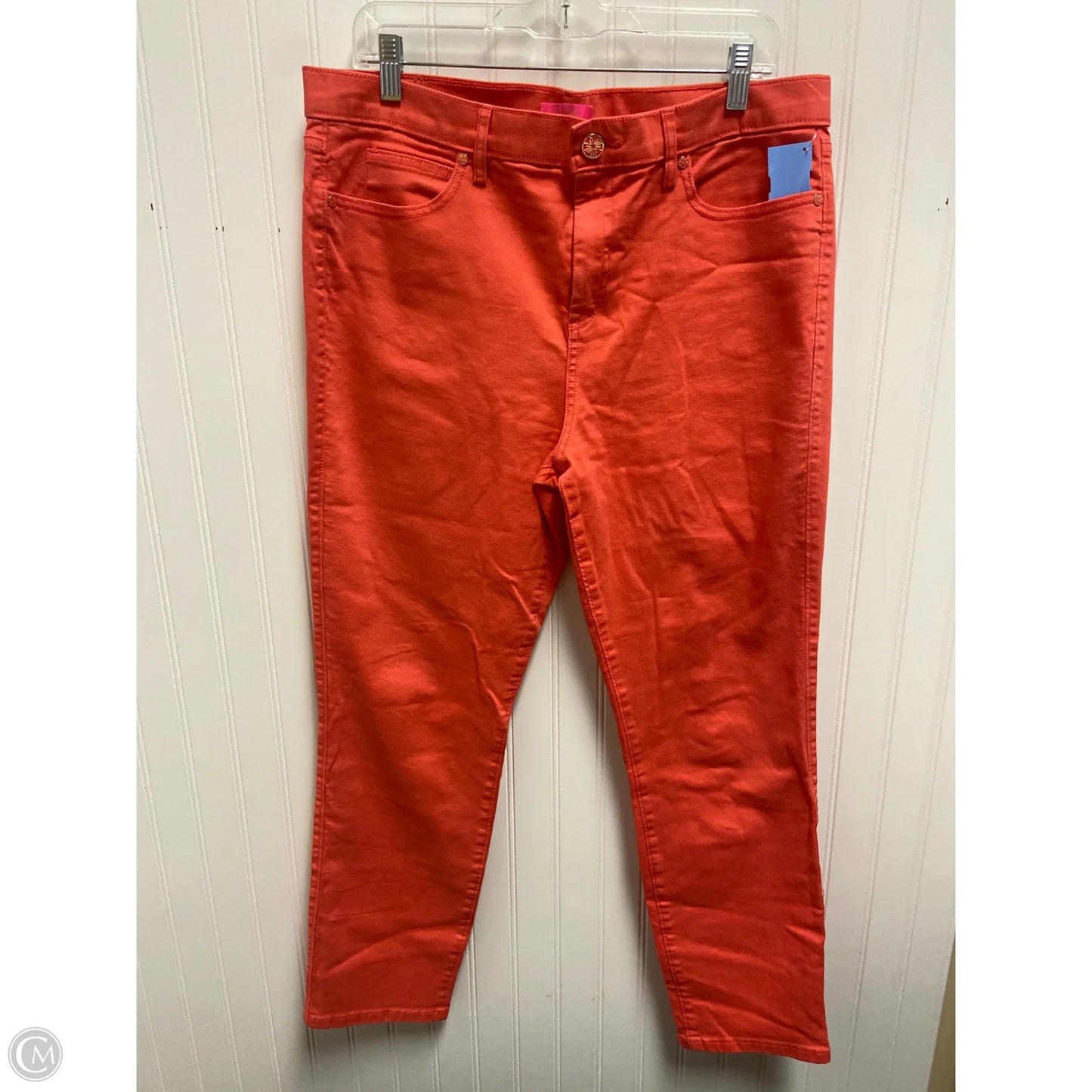 Jeans Designer By Lilly Pulitzer In Coral, Size: 16