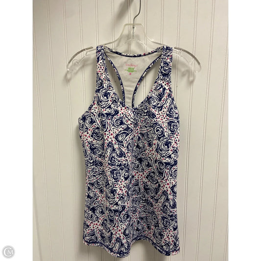 Tank Top Designer By Lilly Pulitzer In Blue & White, Size: L