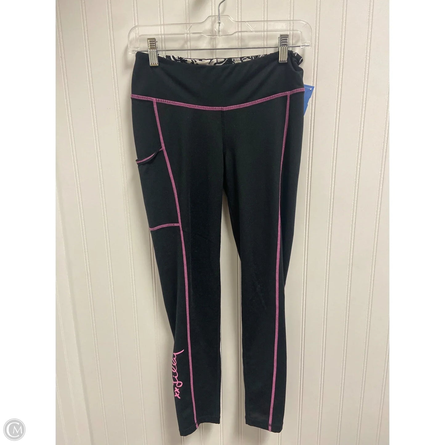 Pants Designer By Lilly Pulitzer In Black & Pink, Size: M