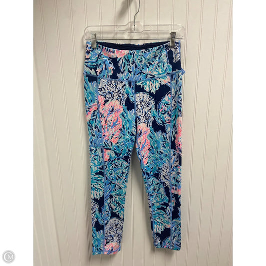 Pants Designer By Lilly Pulitzer In Blue & Pink, Size: M