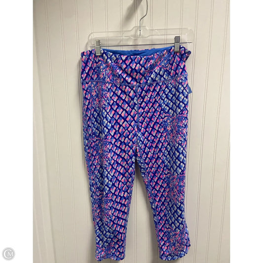 Pants Designer By Lilly Pulitzer In Blue & Pink, Size: Xl