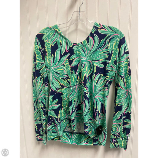 Sweater Designer By Lilly Pulitzer In Blue & Green, Size: M