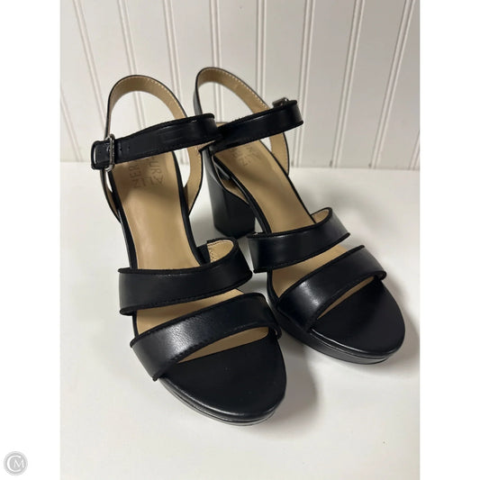 Sandals Heels Block By Naturalizer In Black, Size: 7.5