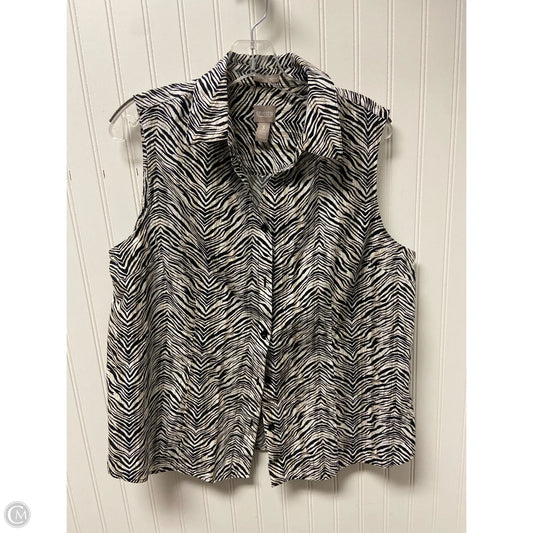Top Sleeveless By Chicos In Animal Print, Size: Xl
