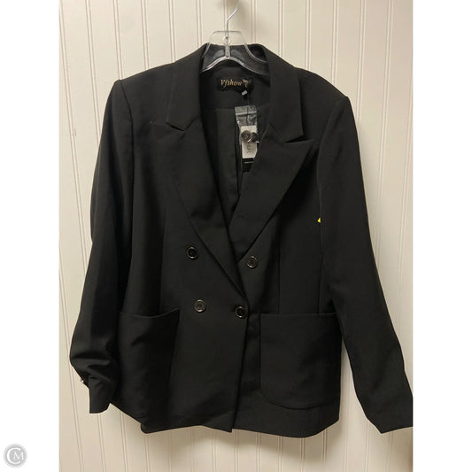 Blazer By Clothes Mentor In Black, Size: L