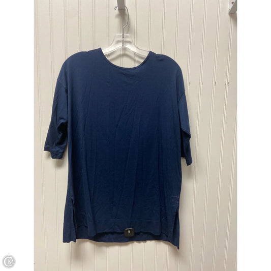 Top Long Sleeve Basic By J. Jill In Navy, Size: Mp