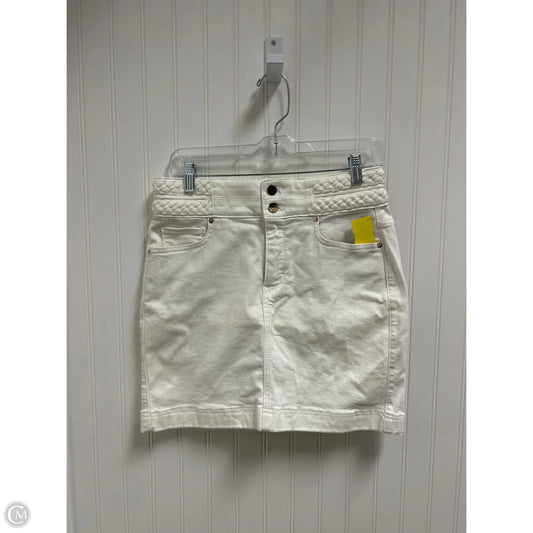 Skirt Mini & Short By White House Black Market In White, Size: 4