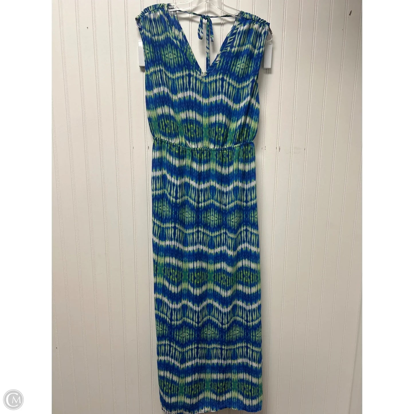 Dress Designer By Neiman Marcus In Blue & Green, Size: M