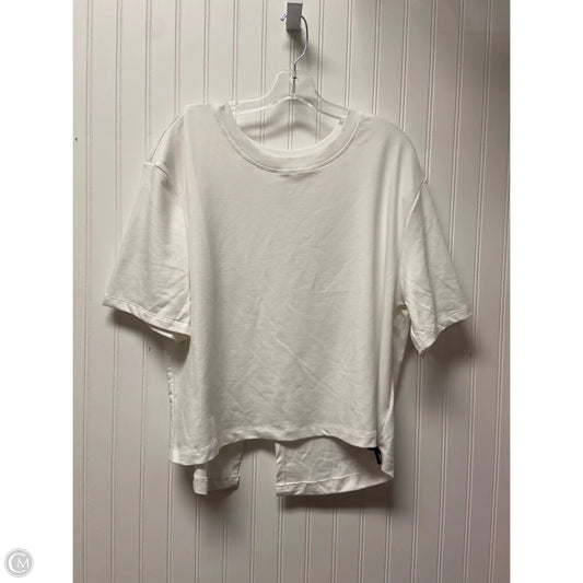 Athletic Sweatshirt Crewneck By Apana In White, Size: Xl