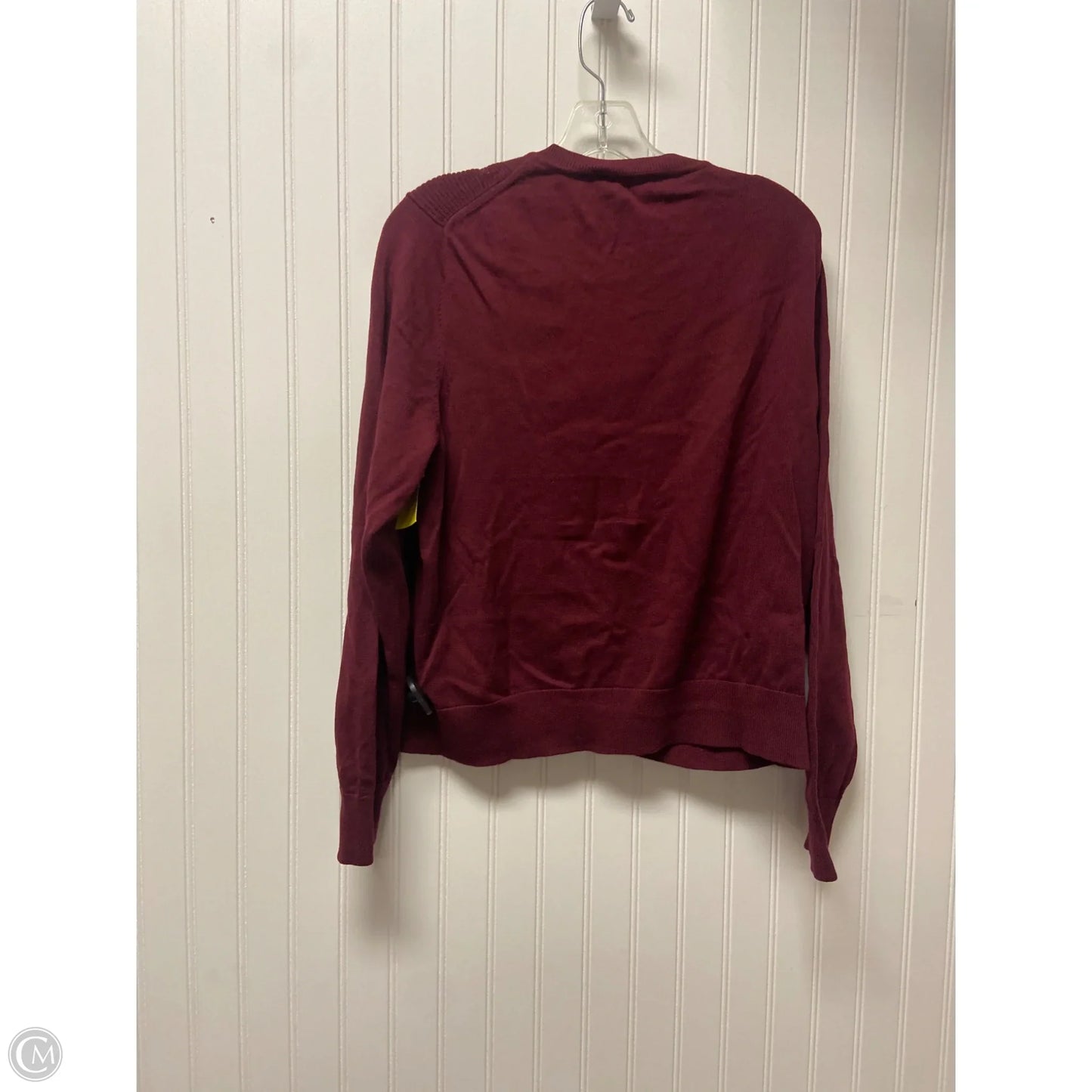 Cardigan By Banana Republic In Maroon, Size: Xl
