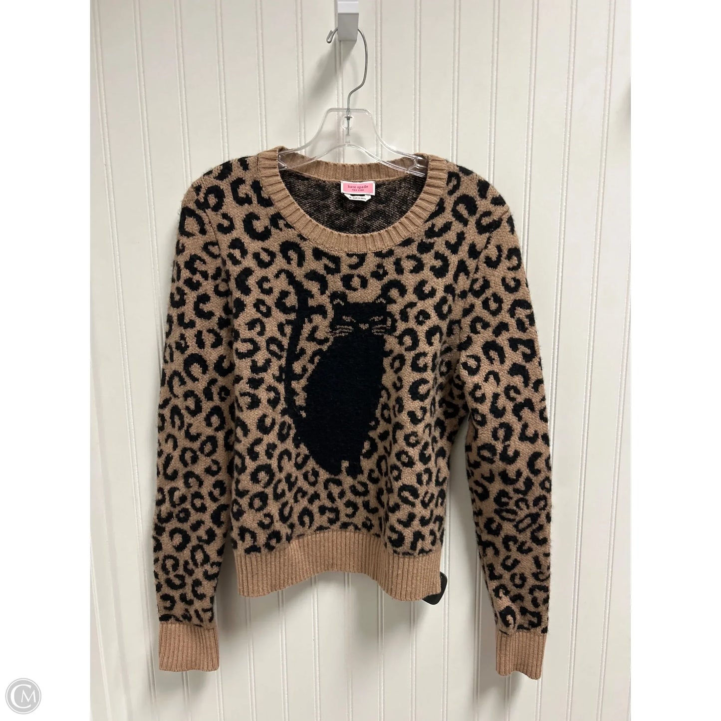 Sweater Designer By Kate Spade In Leopard Print, Size: M