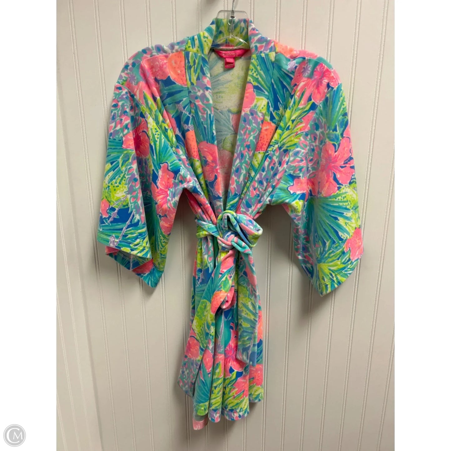 Shawl Designer By Lilly Pulitzer In Blue & Pink, Size: Xs