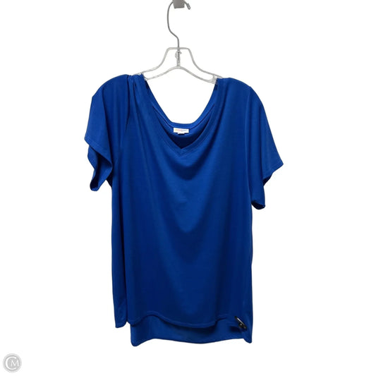 Top Short Sleeve By Lularoe In Blue, Size: 2x