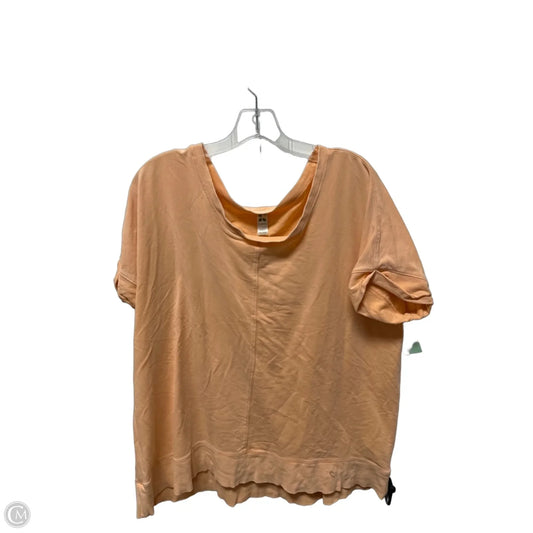 Top Short Sleeve Basic By Green Tea In Orange, Size: 1x