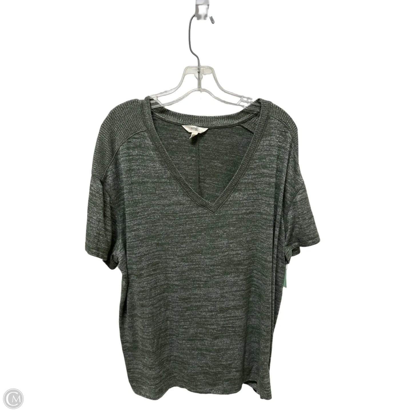 Top Short Sleeve Basic By Terra & Sky In Green, Size: 1x