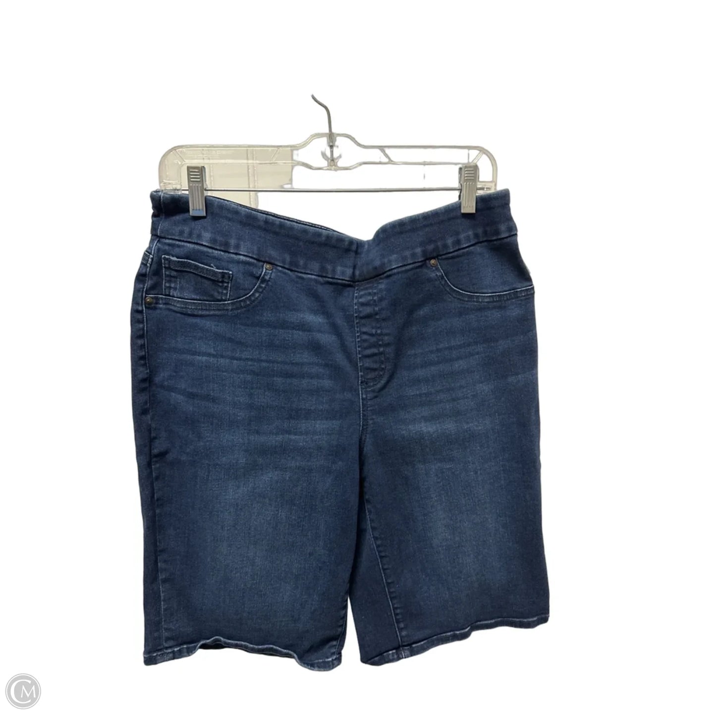 Shorts By Chicos In Blue Denim, Size: 12