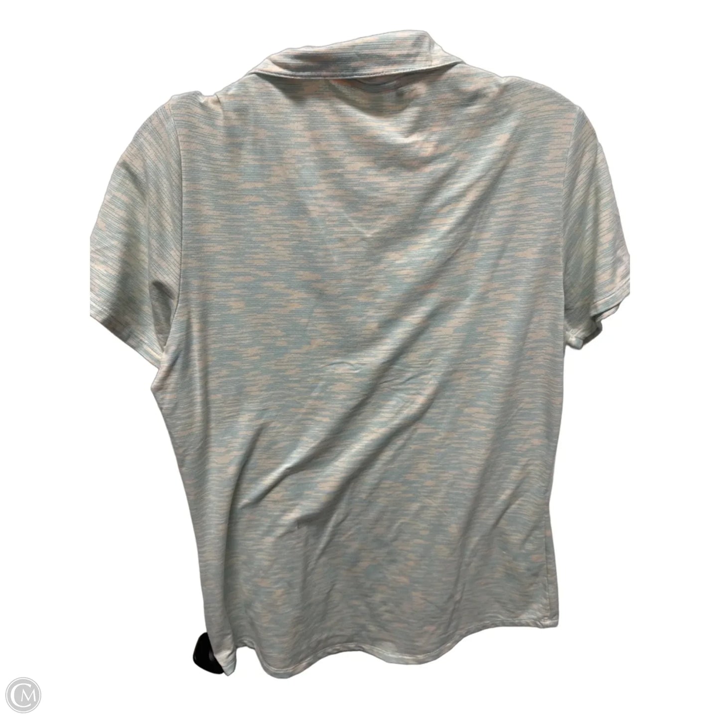 Athletic Top Short Sleeve By Adidas In Teal, Size: M