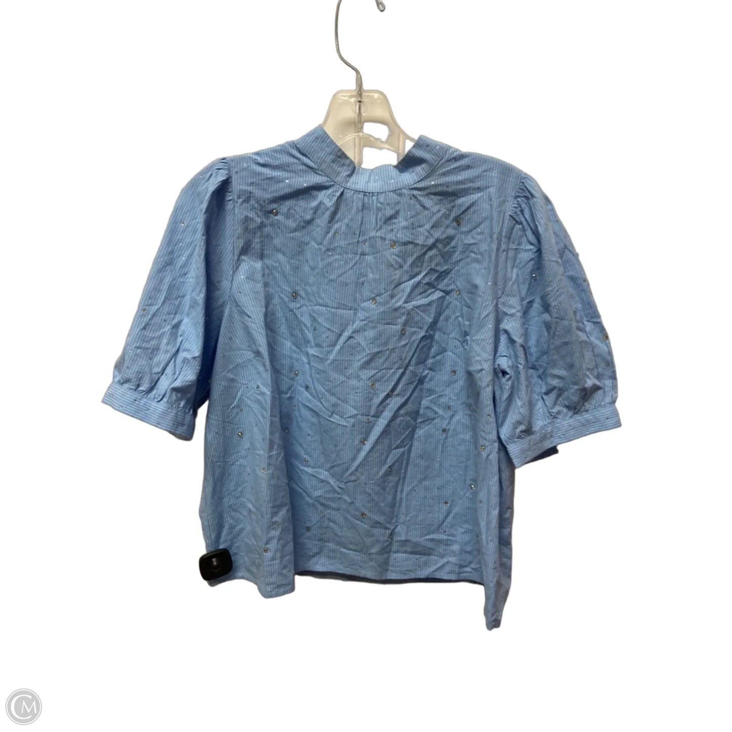 Top Short Sleeve By Loft In Blue, Size: M