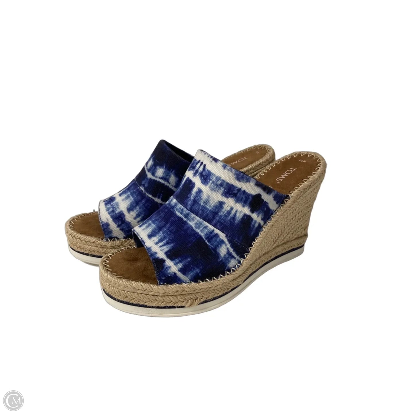 Sandals Heels Wedge By Toms In Tie Dye Print, Size: 7.5