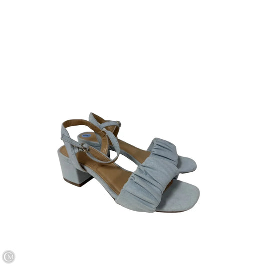 Sandals Heels Block By Lc Lauren Conrad In Blue, Size: 6