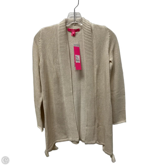 Cardigan Designer By Lilly Pulitzer In Gold, Size: Xs