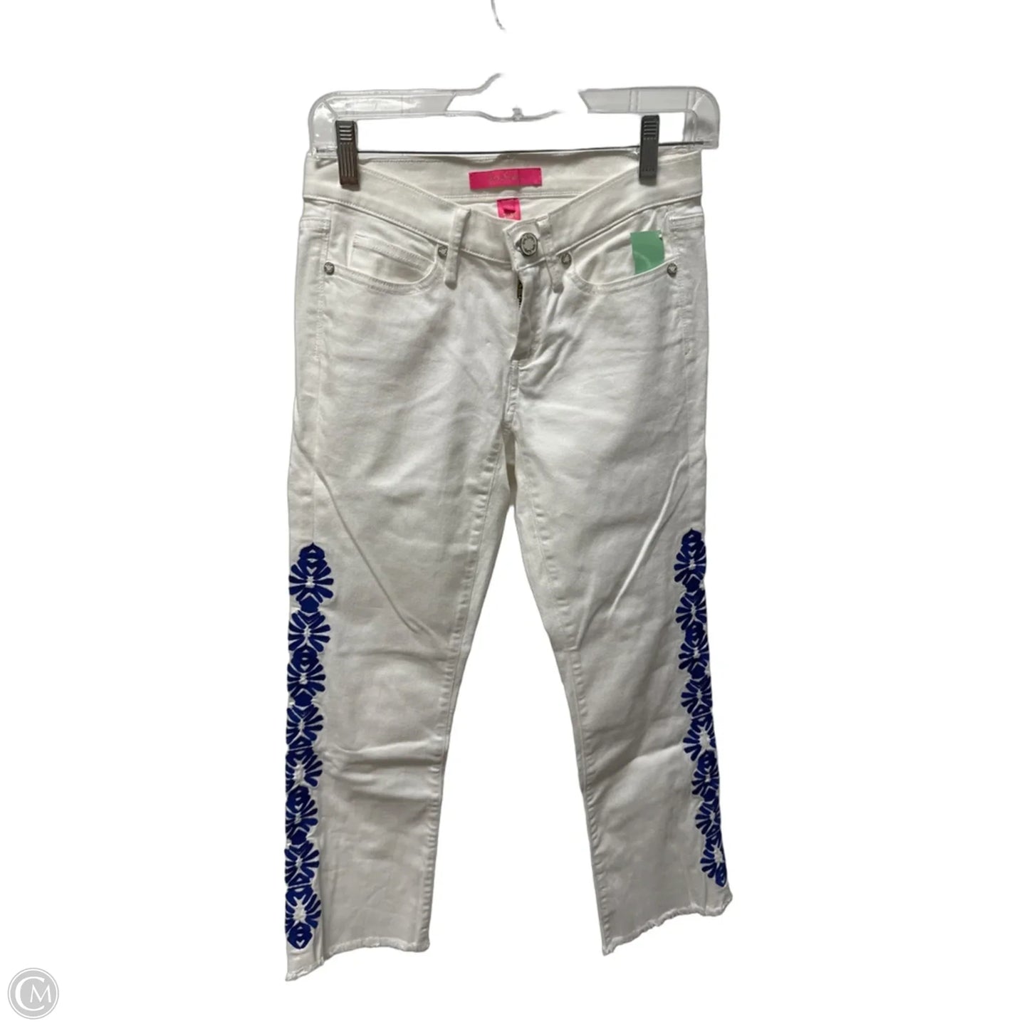 Jeans Designer By Lilly Pulitzer In White, Size: 0