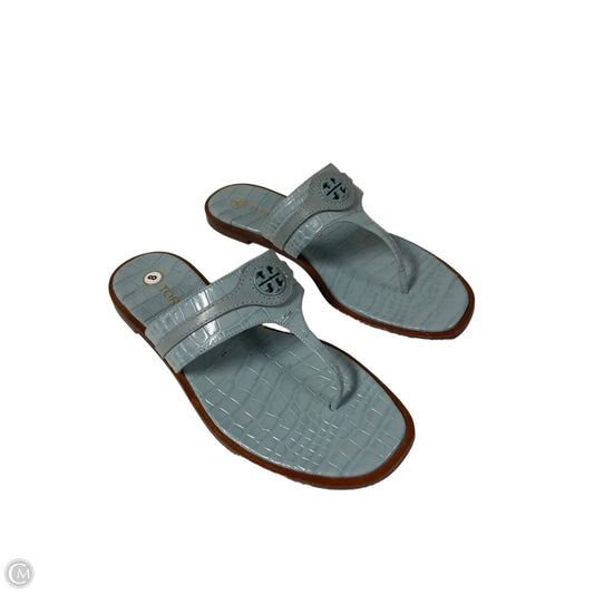 Sandals Designer By Tory Burch In Blue, Size: 8