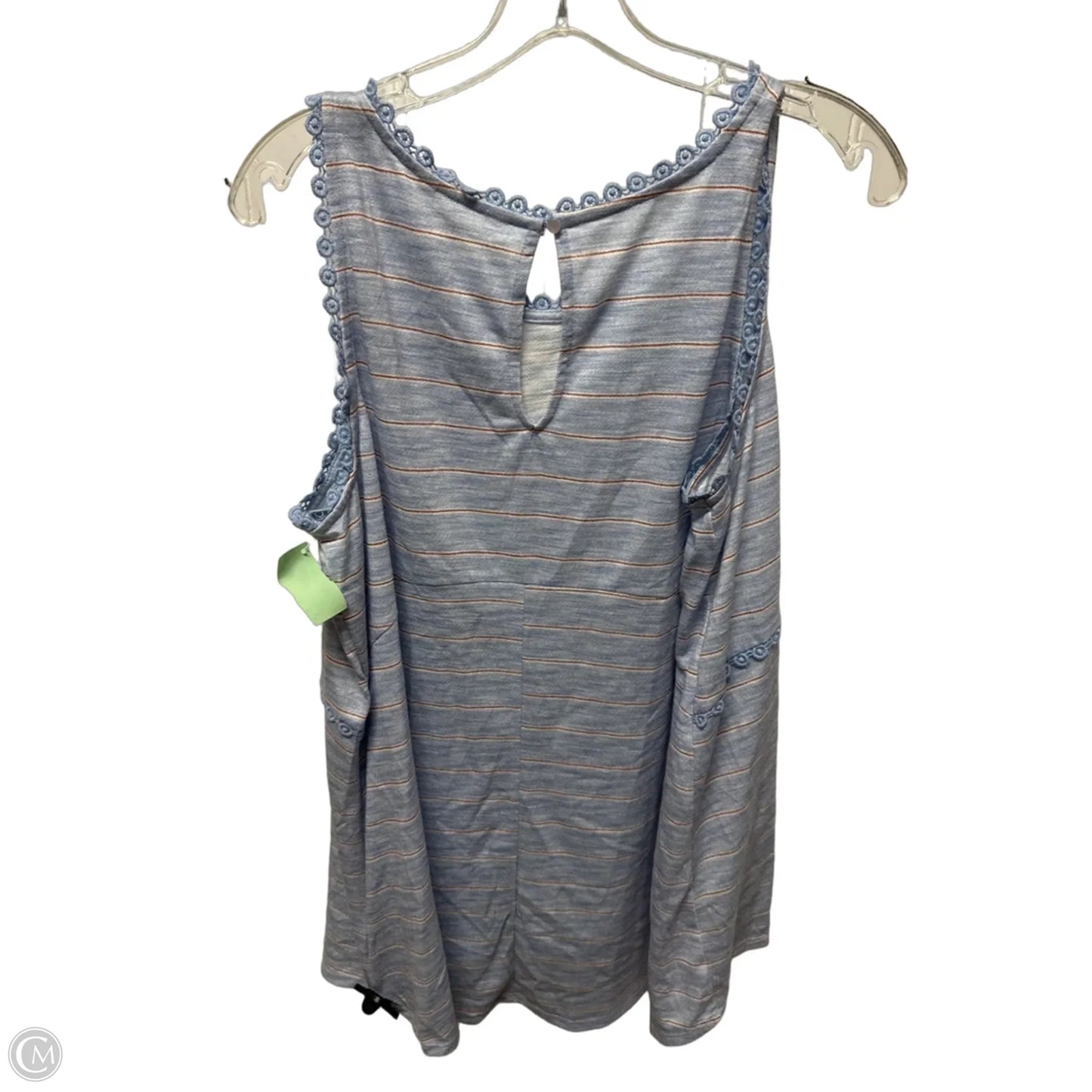 Top Sleeveless By Lc Lauren Conrad In Blue, Size: Xl