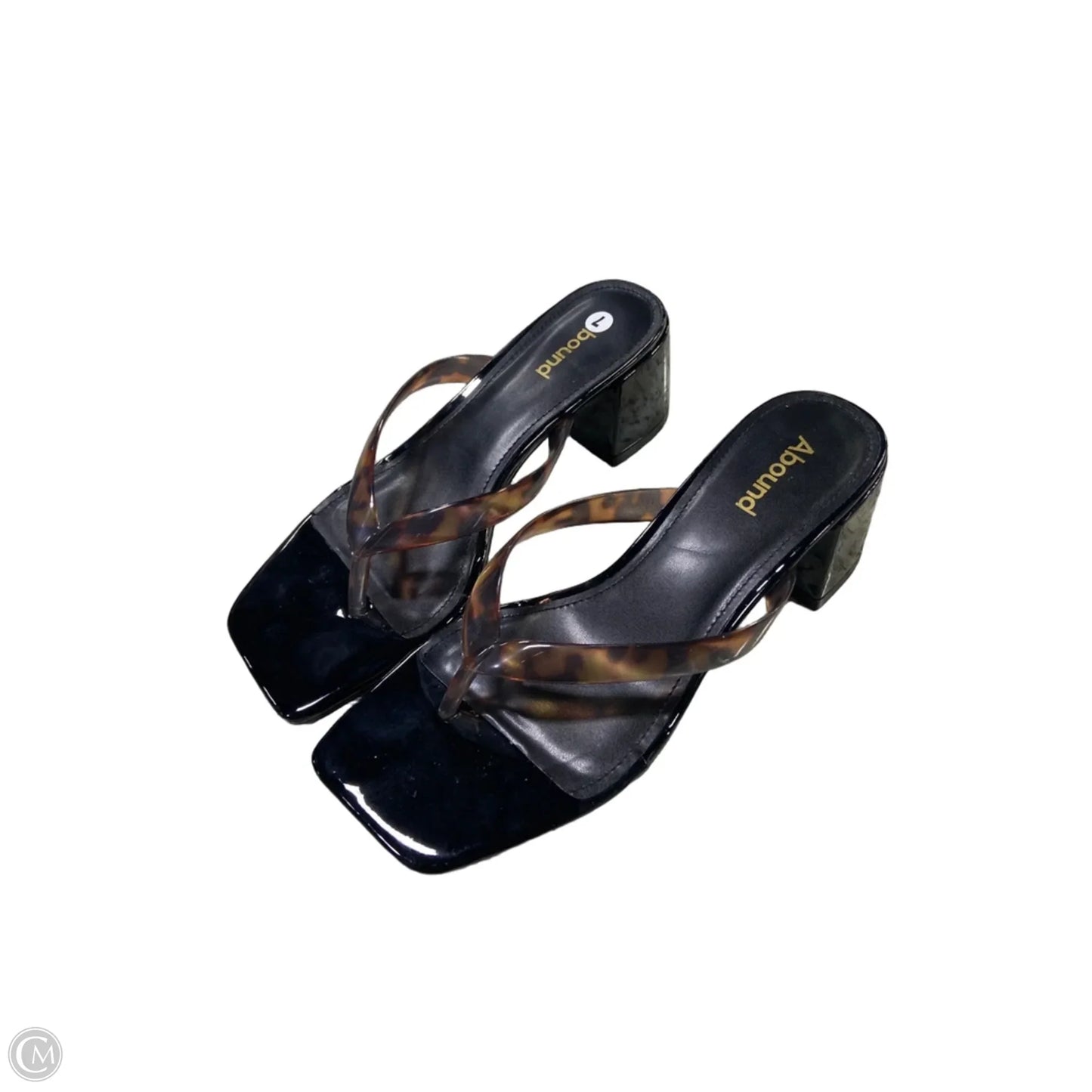 Sandals Heels Block By Abound In Brown, Size: 7