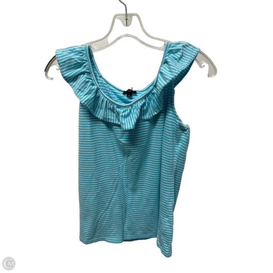 Top Sleeveless By Talbots In Striped Pattern, Size: M