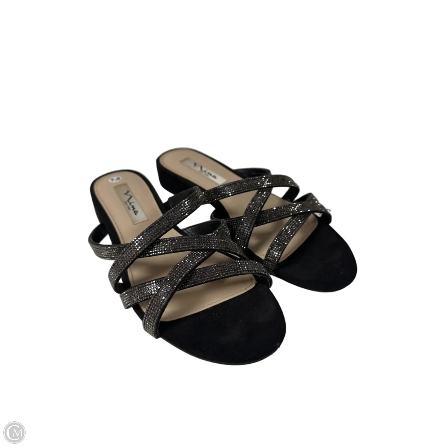 Sandals Flats By Nina In Black, Size: 7.5