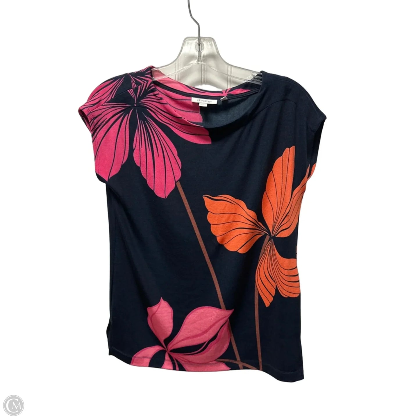 Top Sleeveless By Chicos In Navy, Size: S