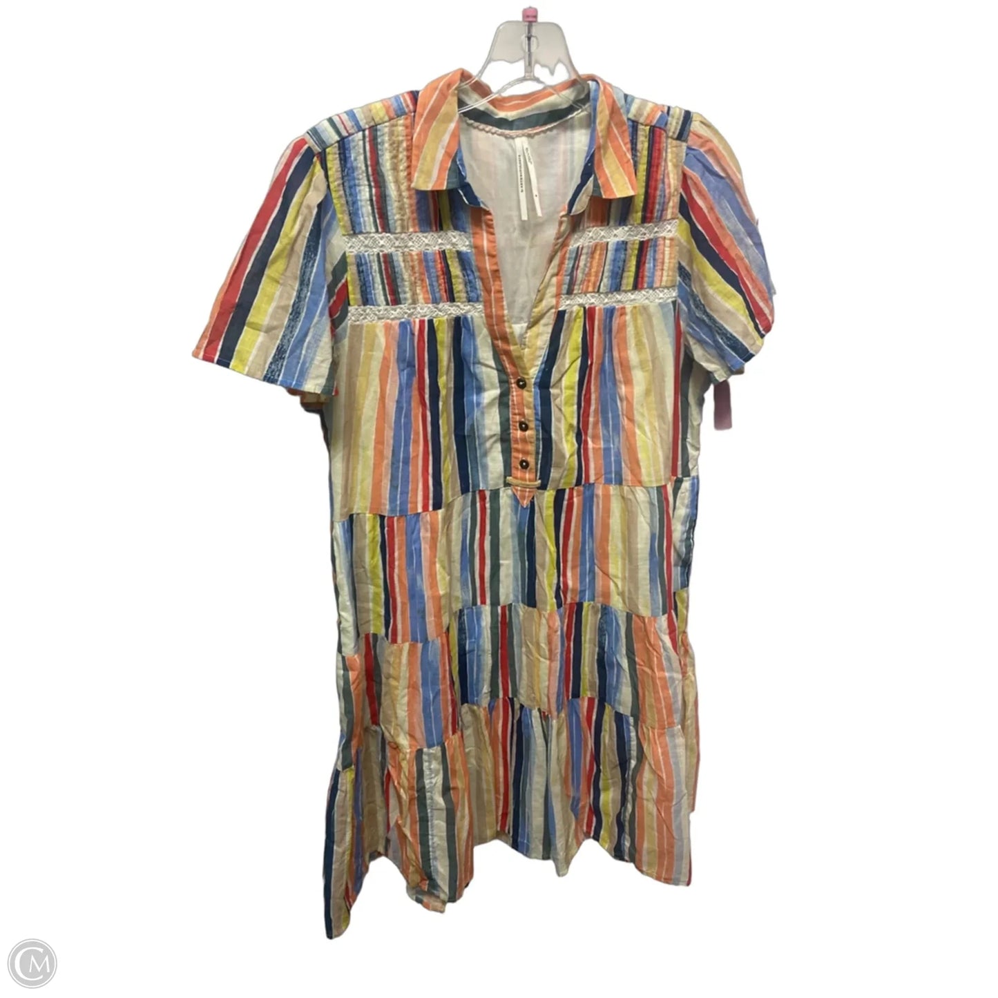 Dress Casual Short By Anthropologie In Striped Pattern, Size: M